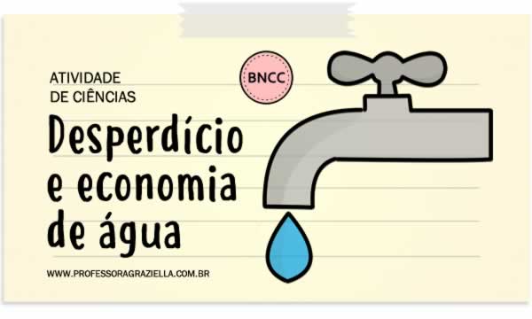 CIENCIAS - desperdicio e economia de agua