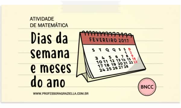 MATEMATICA - dias da semana