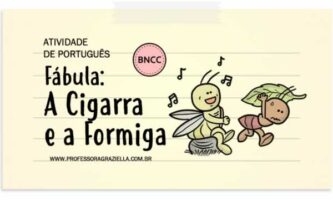 PORTUGUES - fabula-cigarra e a formiga