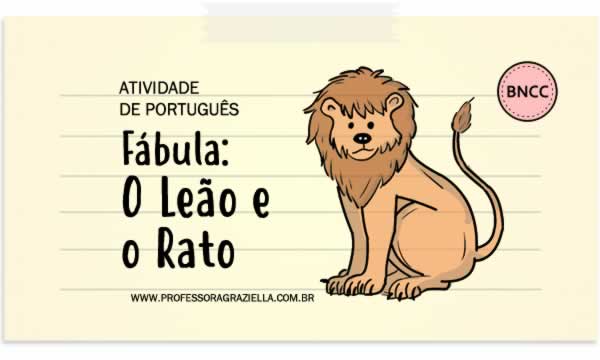 PORTUGUES - fabula-leao e o rato