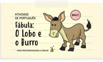 PORTUGUES - fabula-lobo e o burro