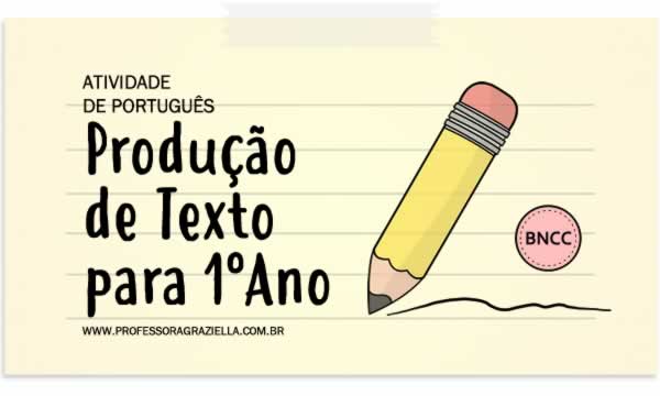 PORTUGUES - producao de texto - 1oano