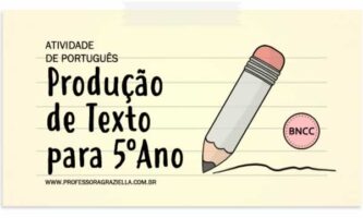 PORTUGUES - producao de texto - 5oano