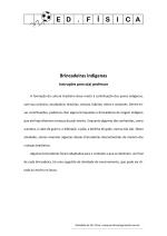 Atividade de Educação Física – Brincadeiras indígenas – Professora